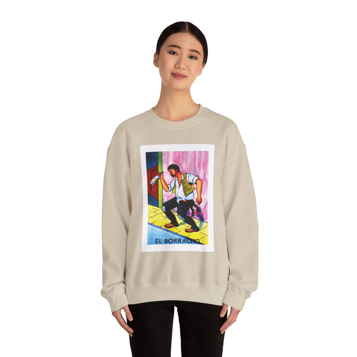 El Borracho - Loteria Crewneck Sweatshirt