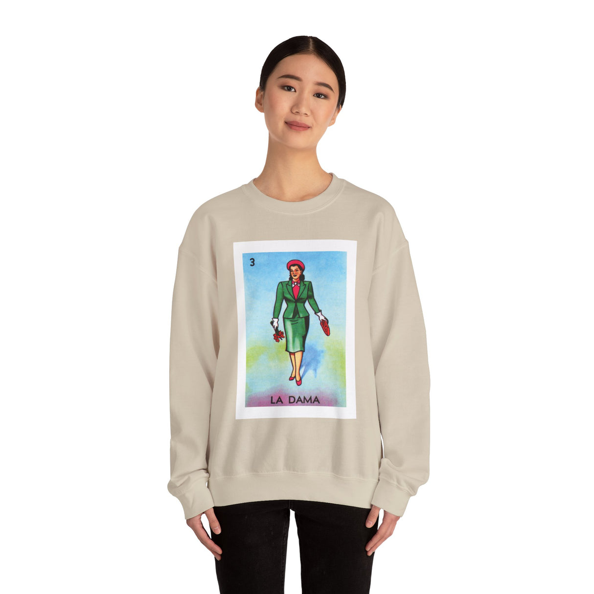 La Dama - Loteria Crewneck Sweatshirt