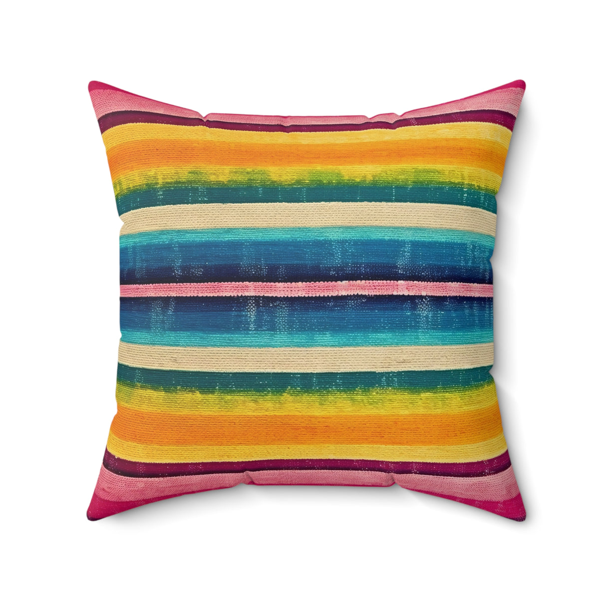 Mexican Serape Square Pillow