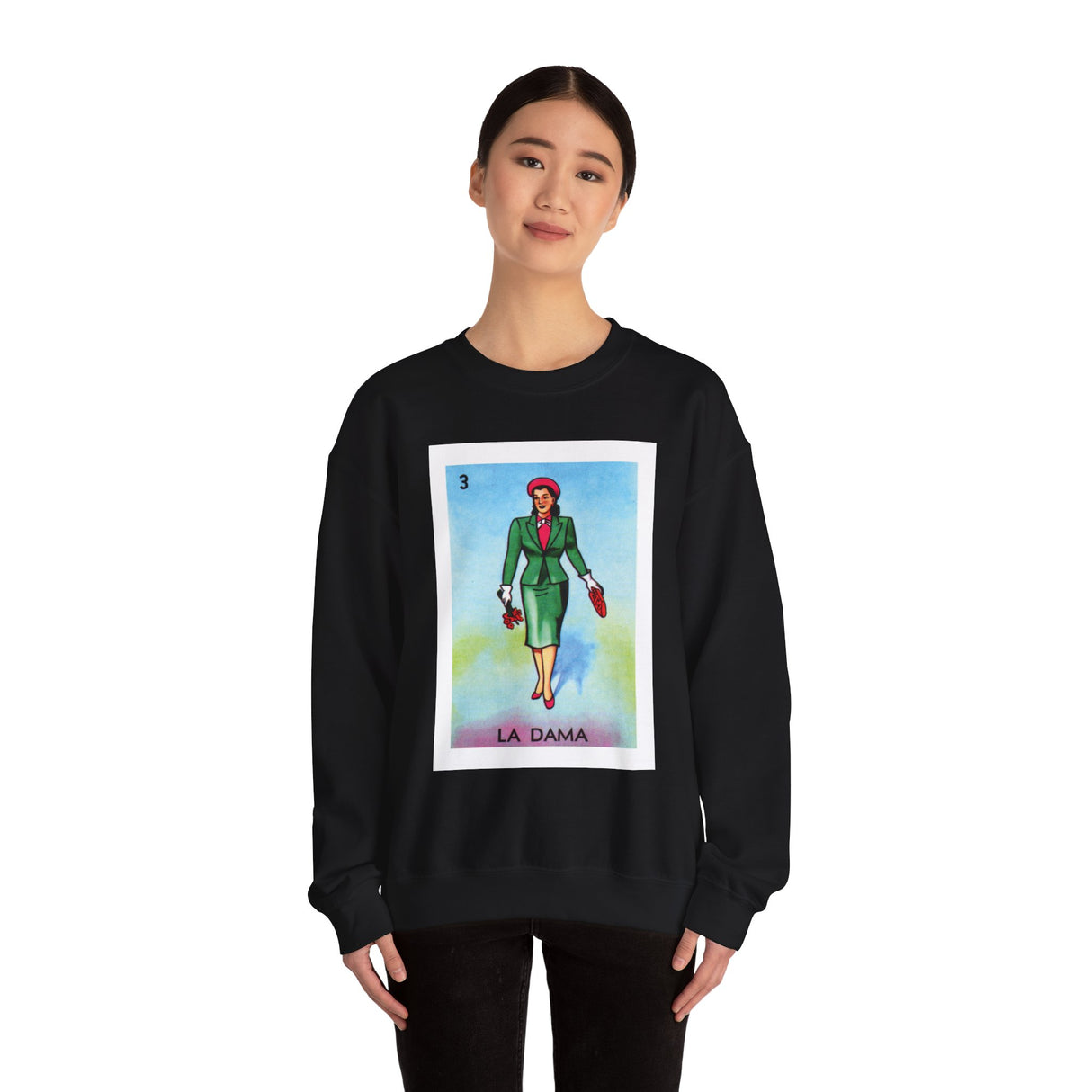 La Dama - Loteria Crewneck Sweatshirt