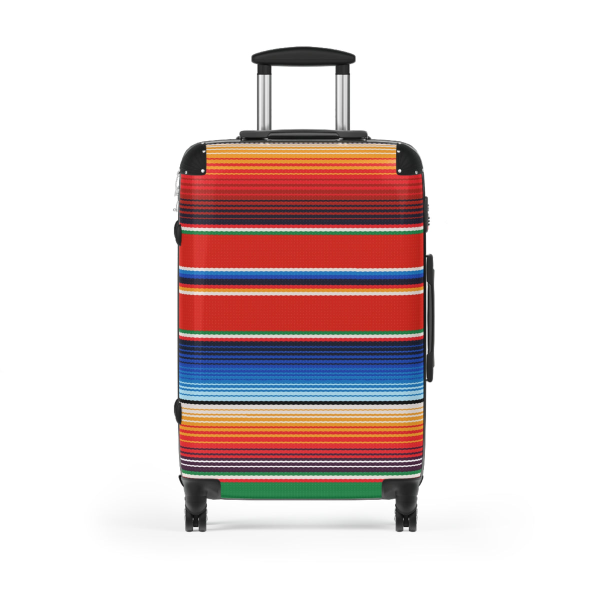Vibrant Serape Suitcase - Travel Luggage