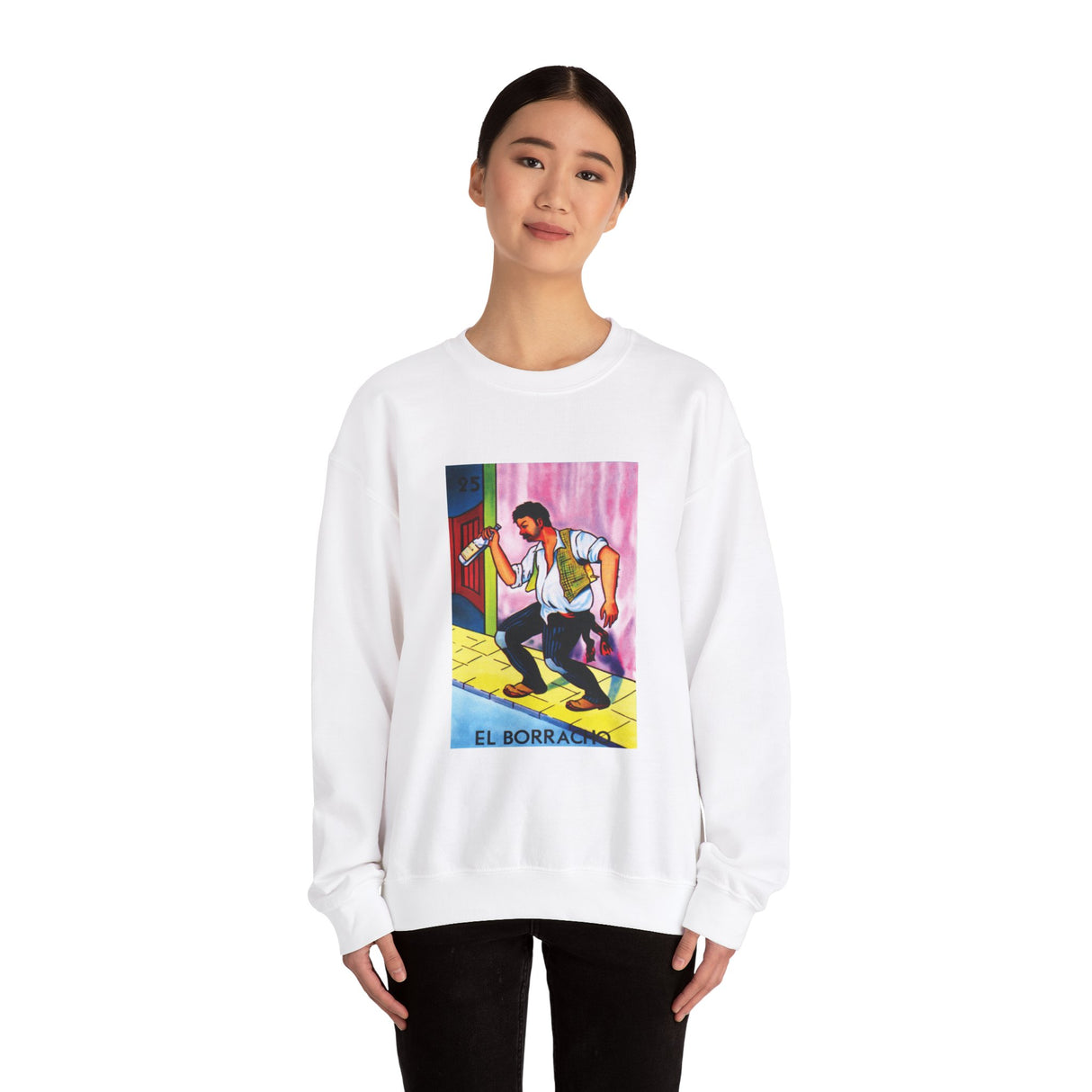 El Borracho - Loteria Crewneck Sweatshirt