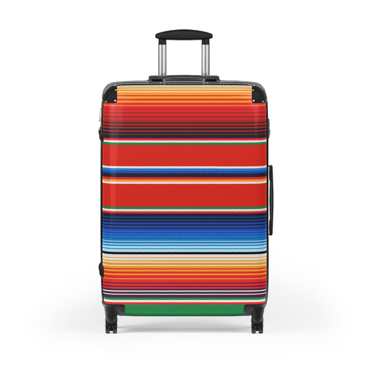 Vibrant Serape Suitcase - Travel Luggage