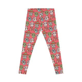 Rosy Day Dia De Los Muertos Leggings