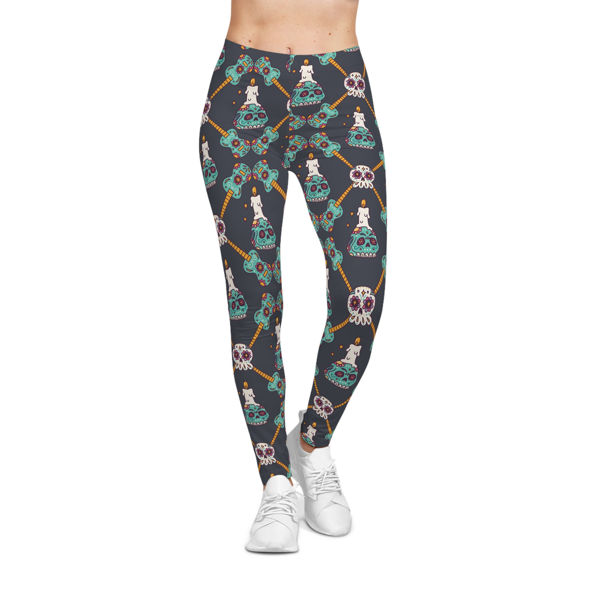 Strum Along Dia De Los Muertos Leggings